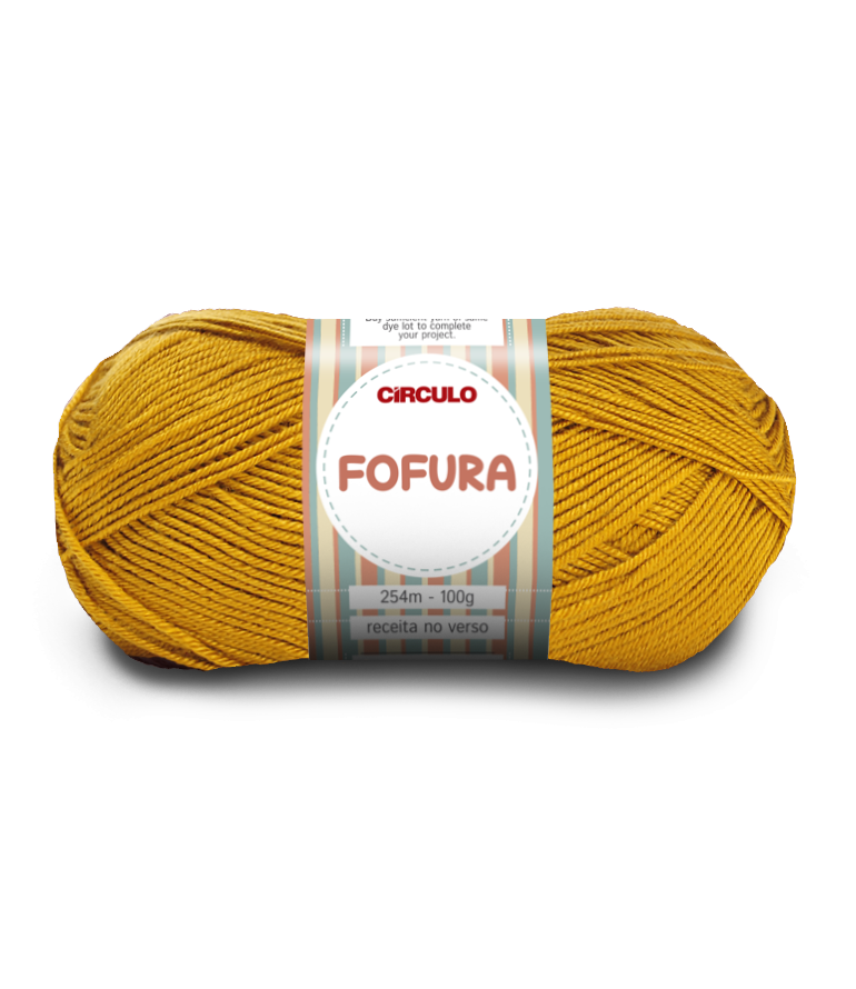 LANA FOFURA CIRCULO 7030 MOSTARDA